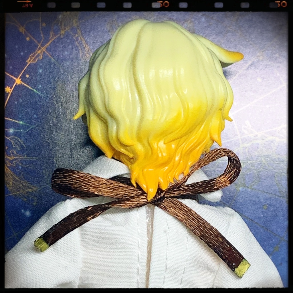 薔薇雫のリボンチョーカー:シチリアの追憶等小サイズドール用アクセサリー