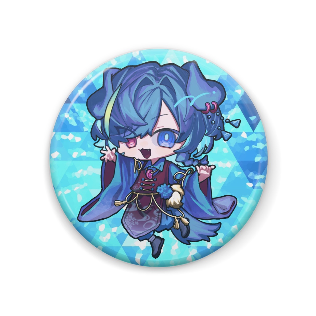 和こう Vtuber1周年記念缶バッチ