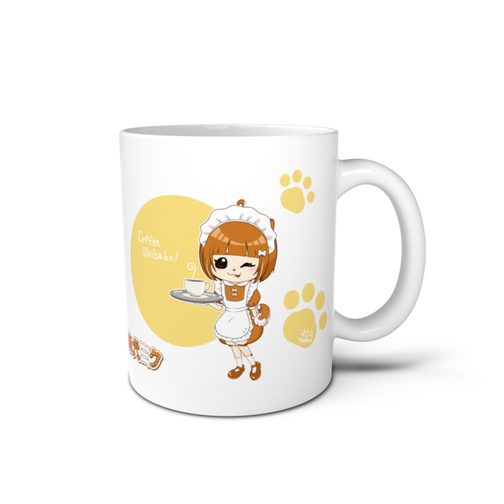 メイド柴犬ミクのマグカップ