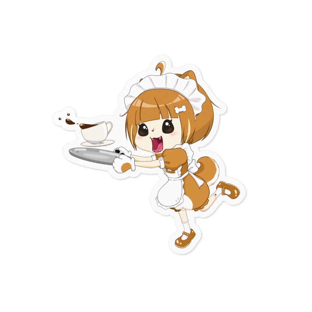 おっちょこちょいメイド服 柴犬ミク ステッカー