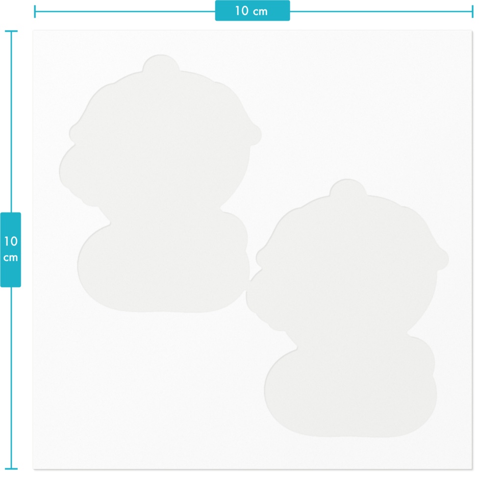 「豪運」招きミク 2枚くっつきステッカー(カットしてね!)