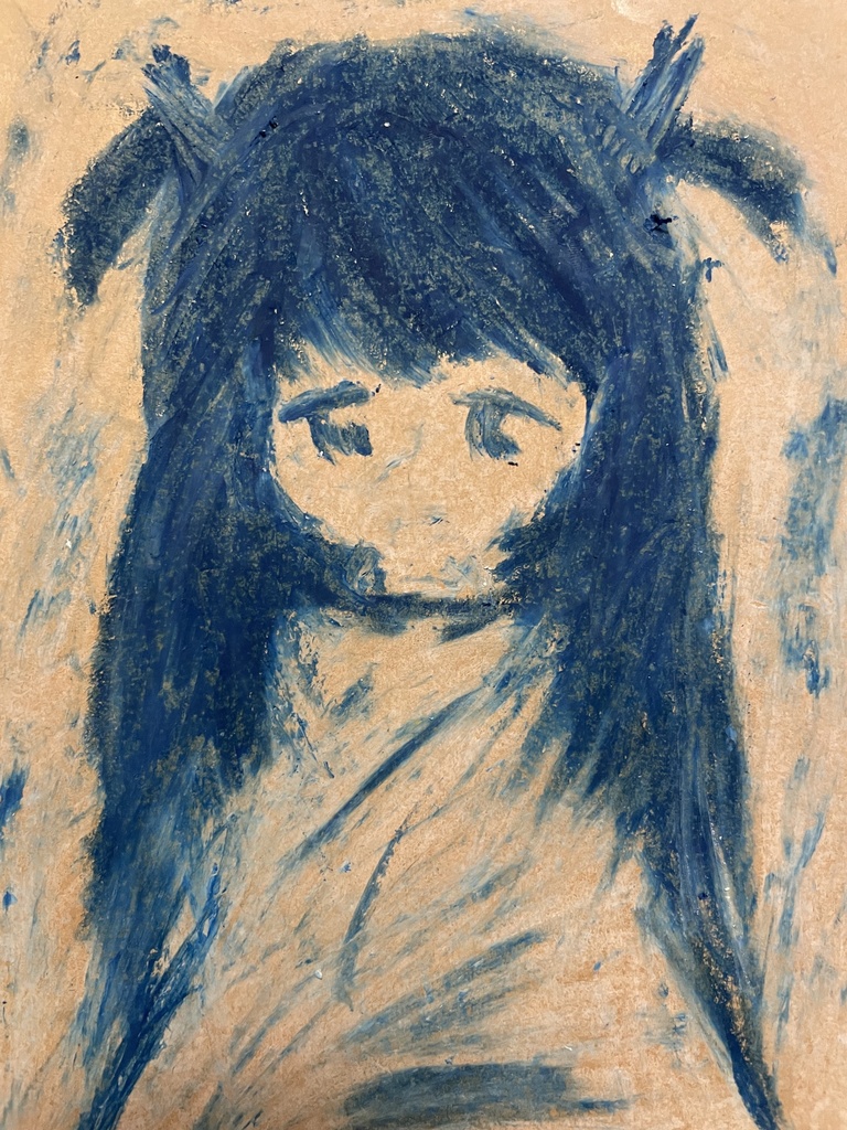 星のクレヨンの女の子