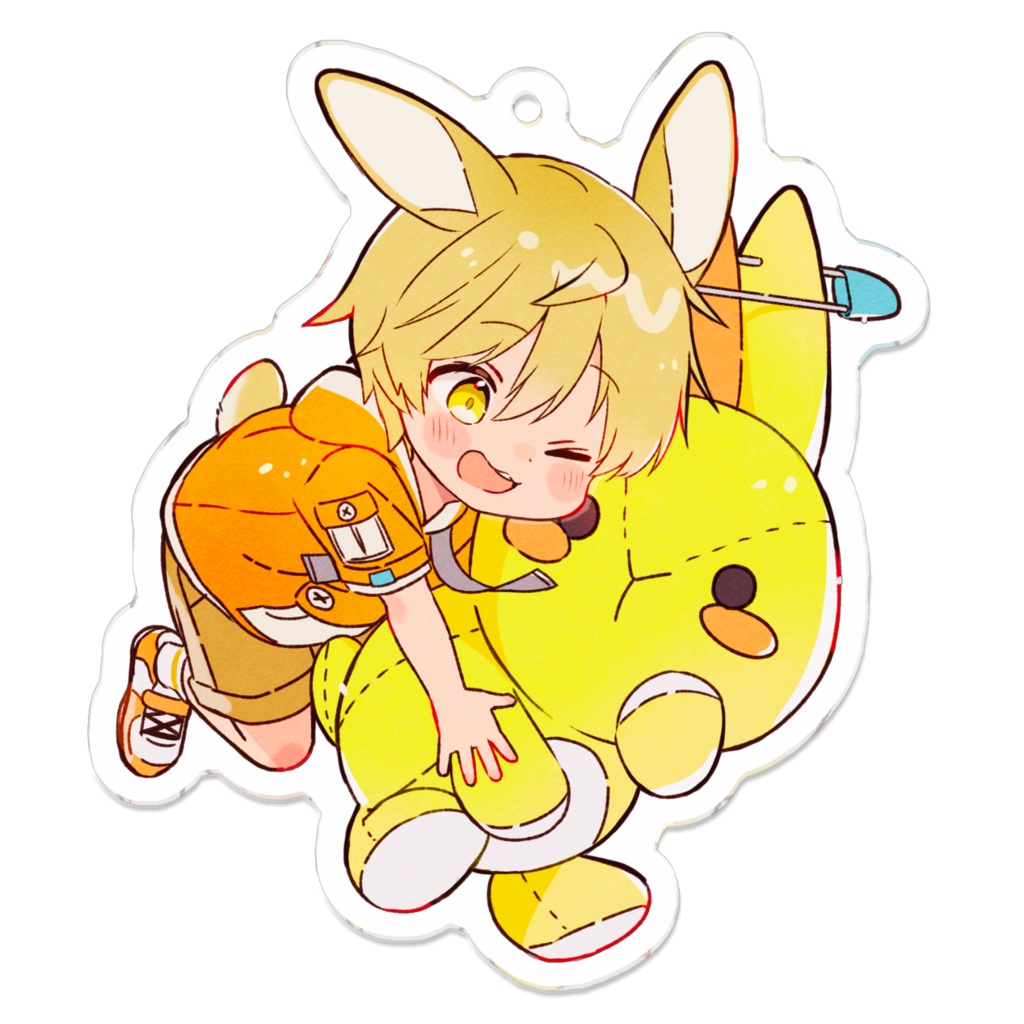 アクリルキーホルダー・ノルとまめこ