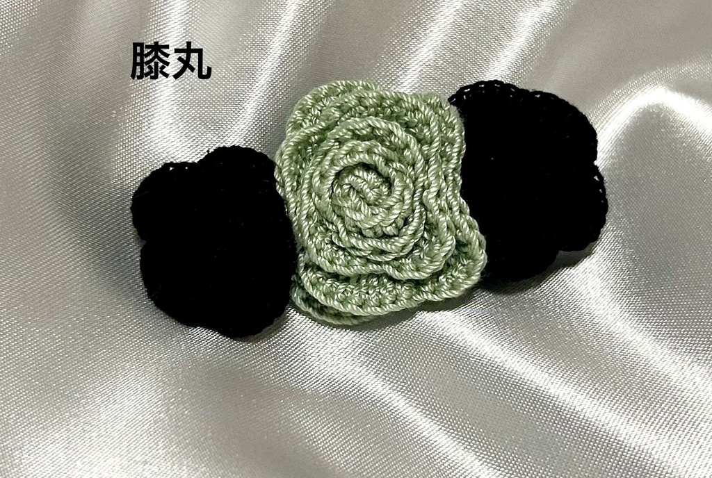 刀剣男士イメージの薔薇ヘアクリップ