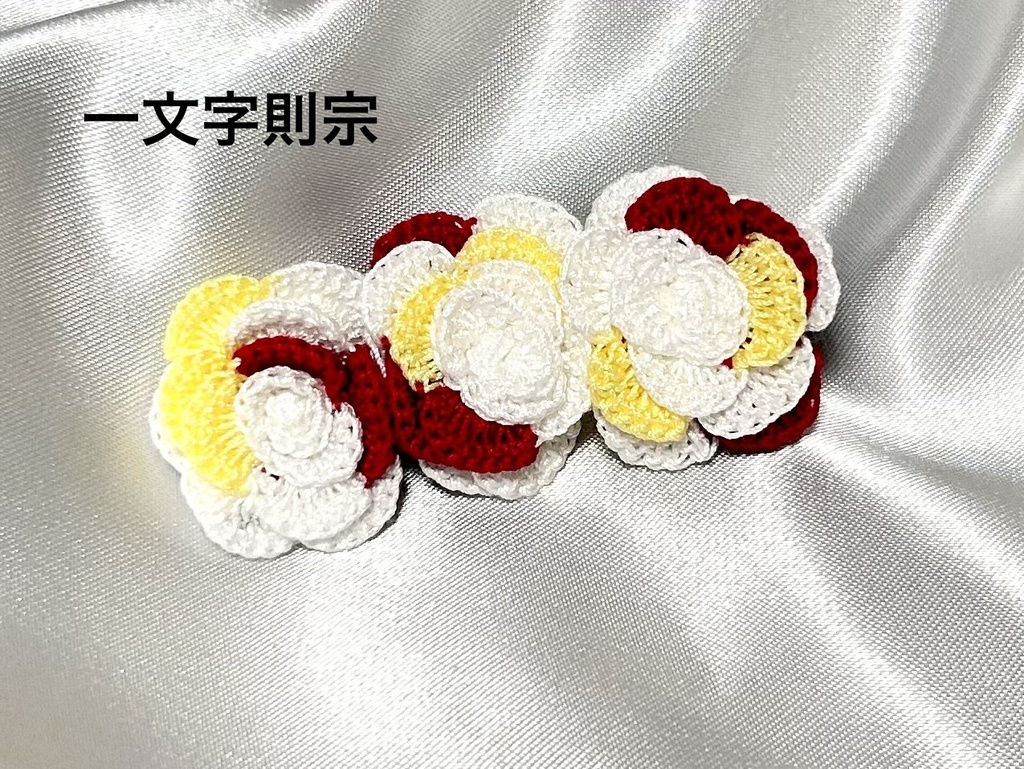 刀剣男士イメージの薔薇ヘアクリップ