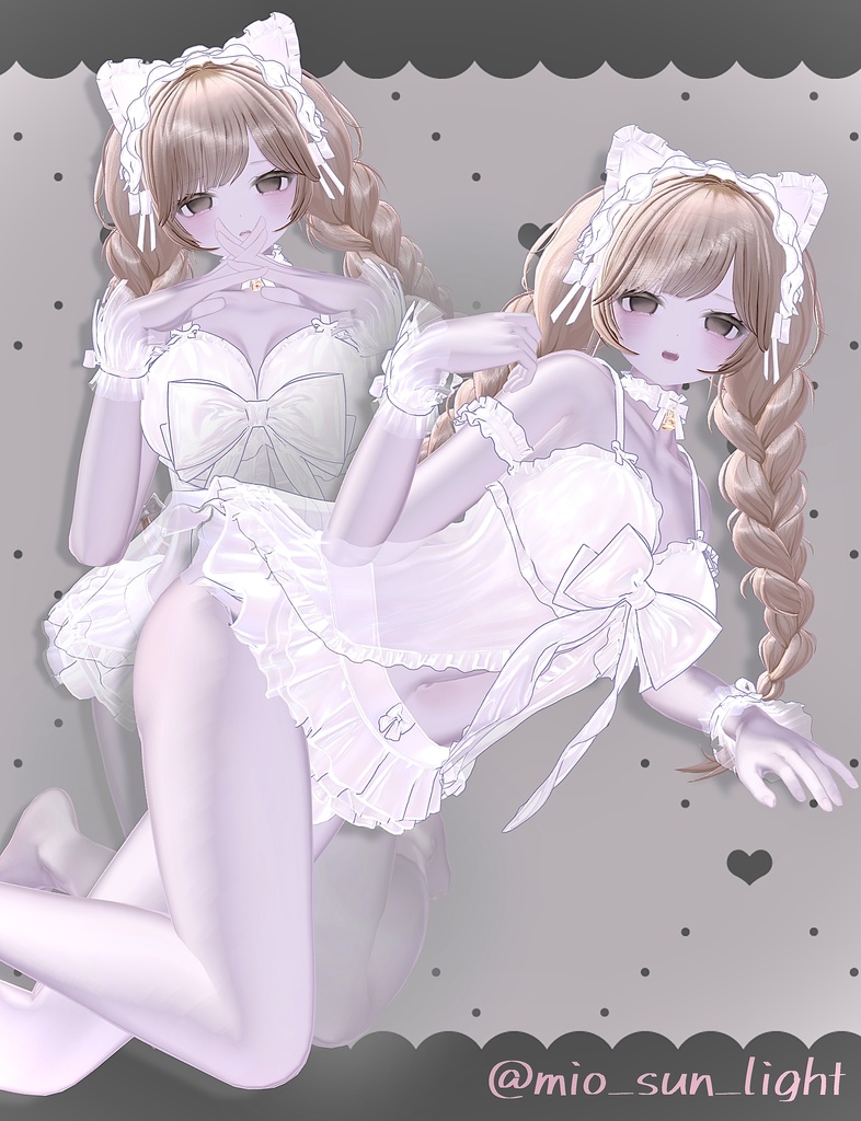 【liltoon】病的まっしろ透け肌マテリアル