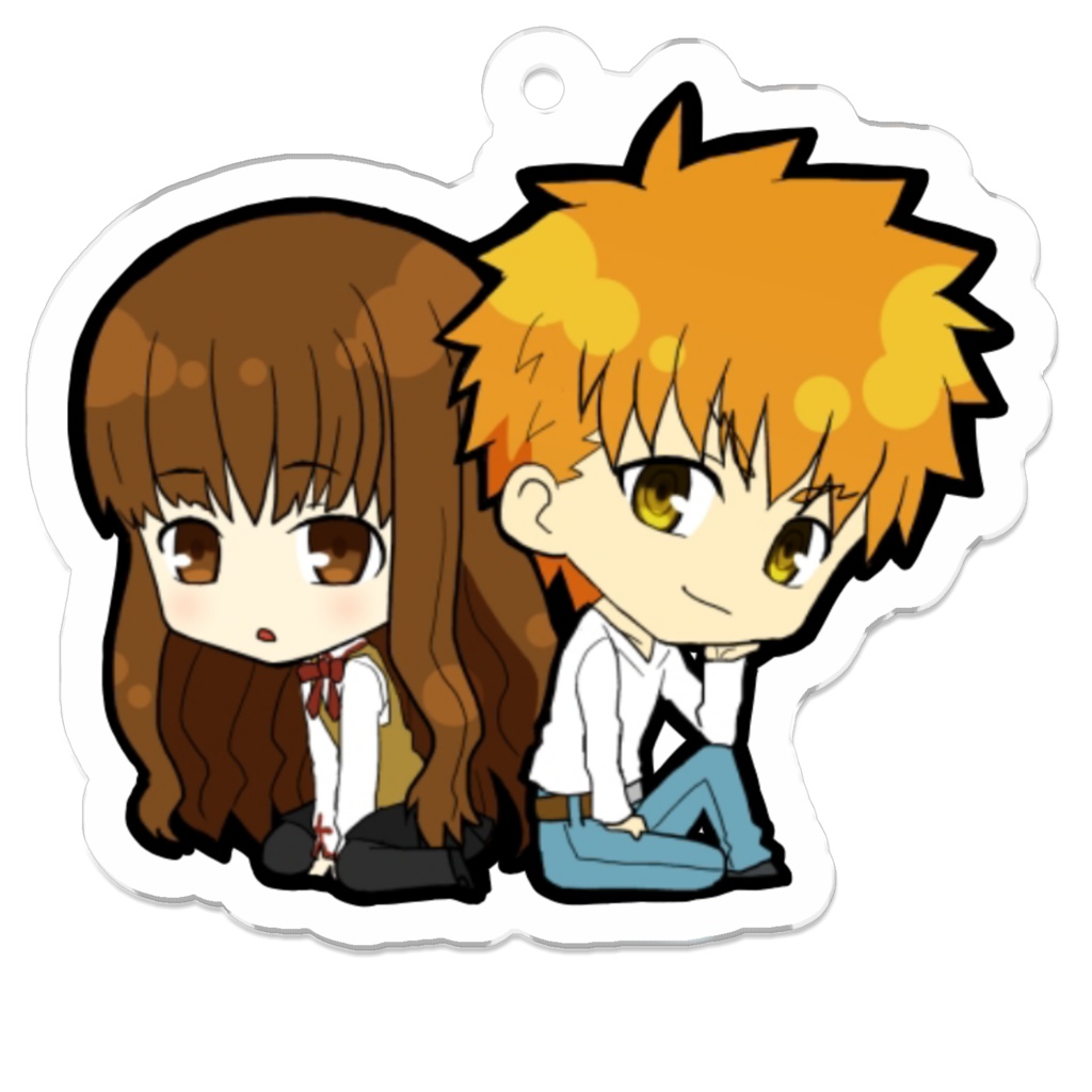 弓女主アクリルキーホルダー 衛宮士郎と穂群原制服ver Kkmmiillii Booth