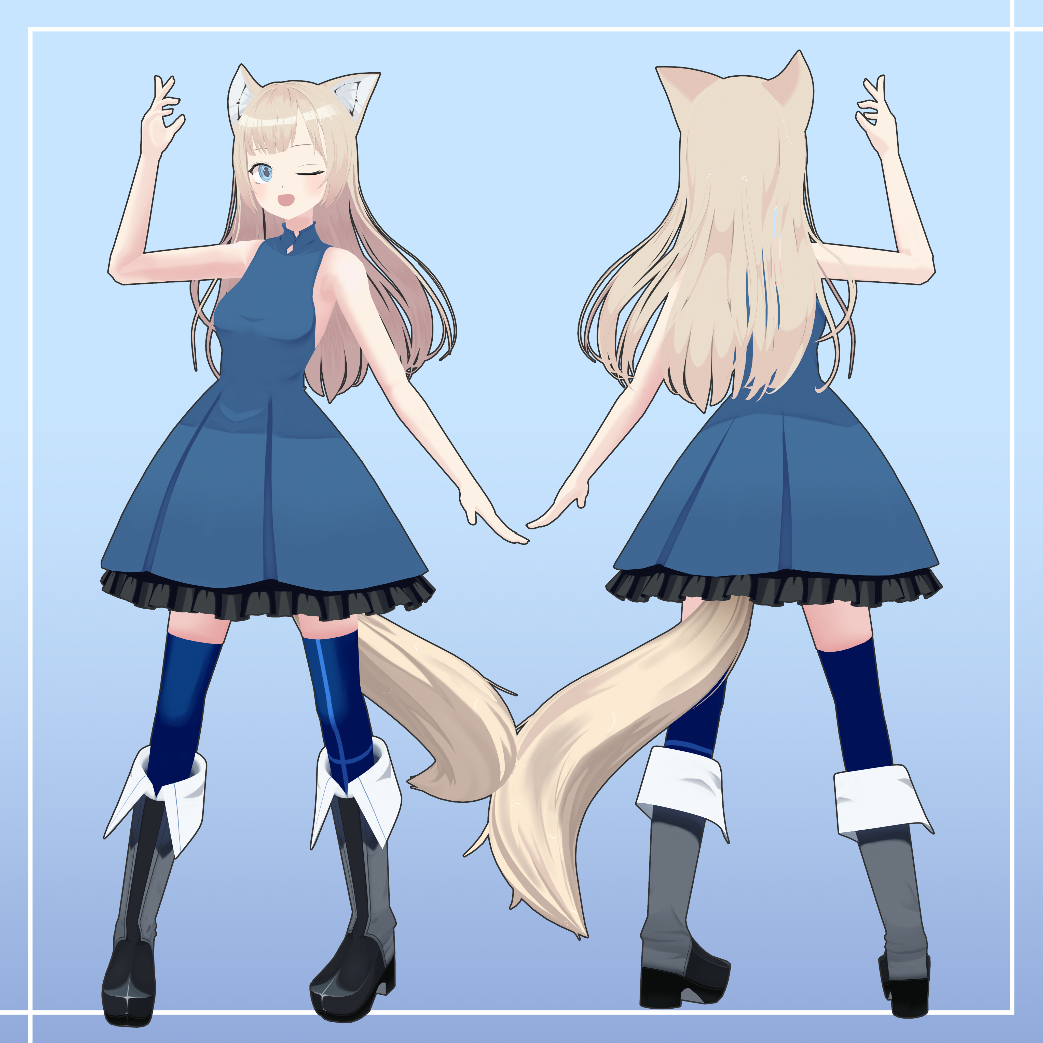 「MMDモデル」 Tokimori Aoi Fan-3D Model - Fukurou Itsuki - BOOTH