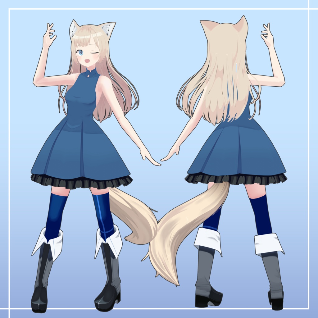 「MMDモデル」 Tokimori Aoi Fan-3D Model