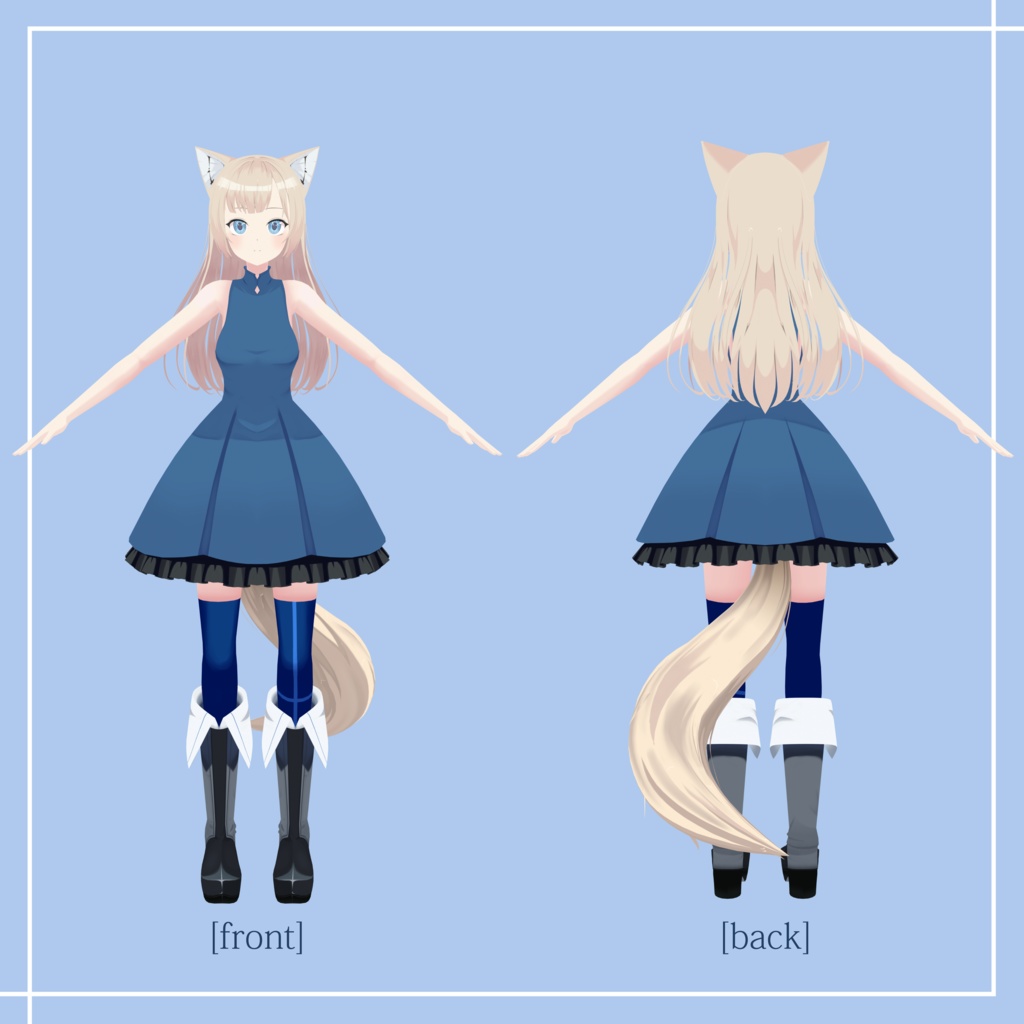 「MMDモデル」 Tokimori Aoi Fan-3D Model