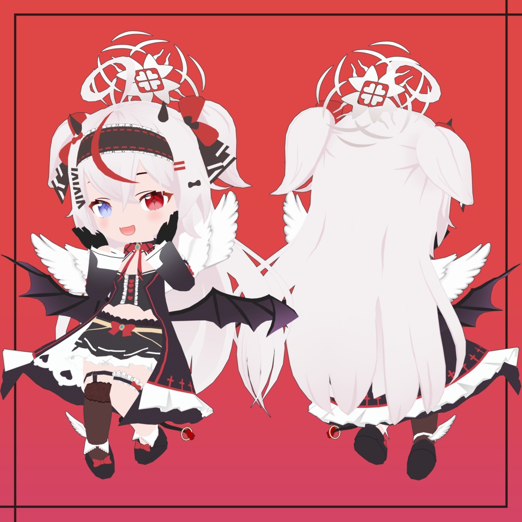 「MMDモデル」 Remilia Nephys Fan-3D Model (Blue Archive Style)