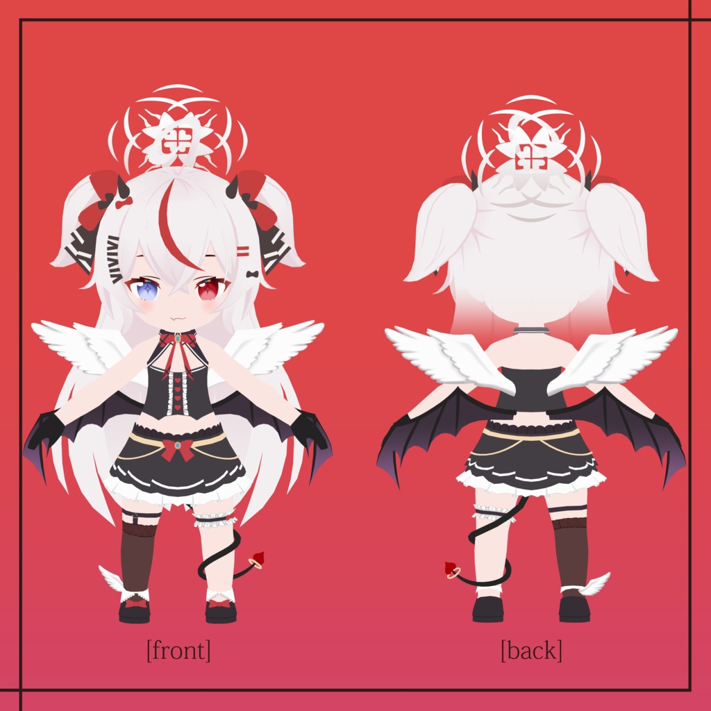「MMDモデル」 Remilia Nephys Fan-3D Model (Blue Archive Style)