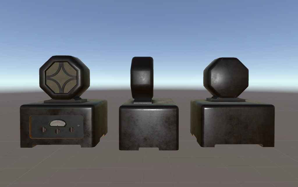 骨董品のラジオ