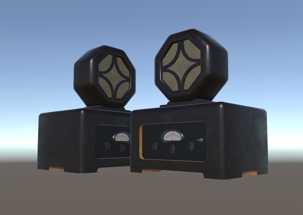 骨董品のラジオ