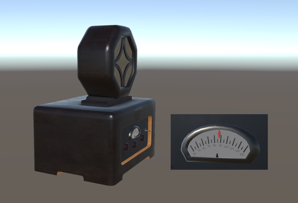 骨董品のラジオ