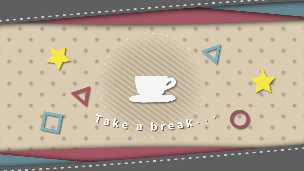 「カフェ」☆OBS・Streamlabs向き配信用トランジション☆