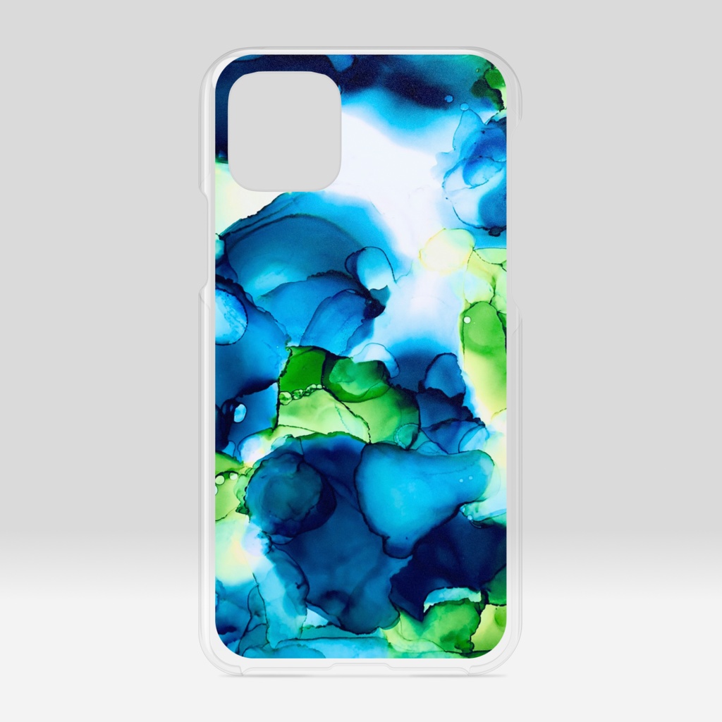 深緑(iPhone11Pro)クリアケース・カバー