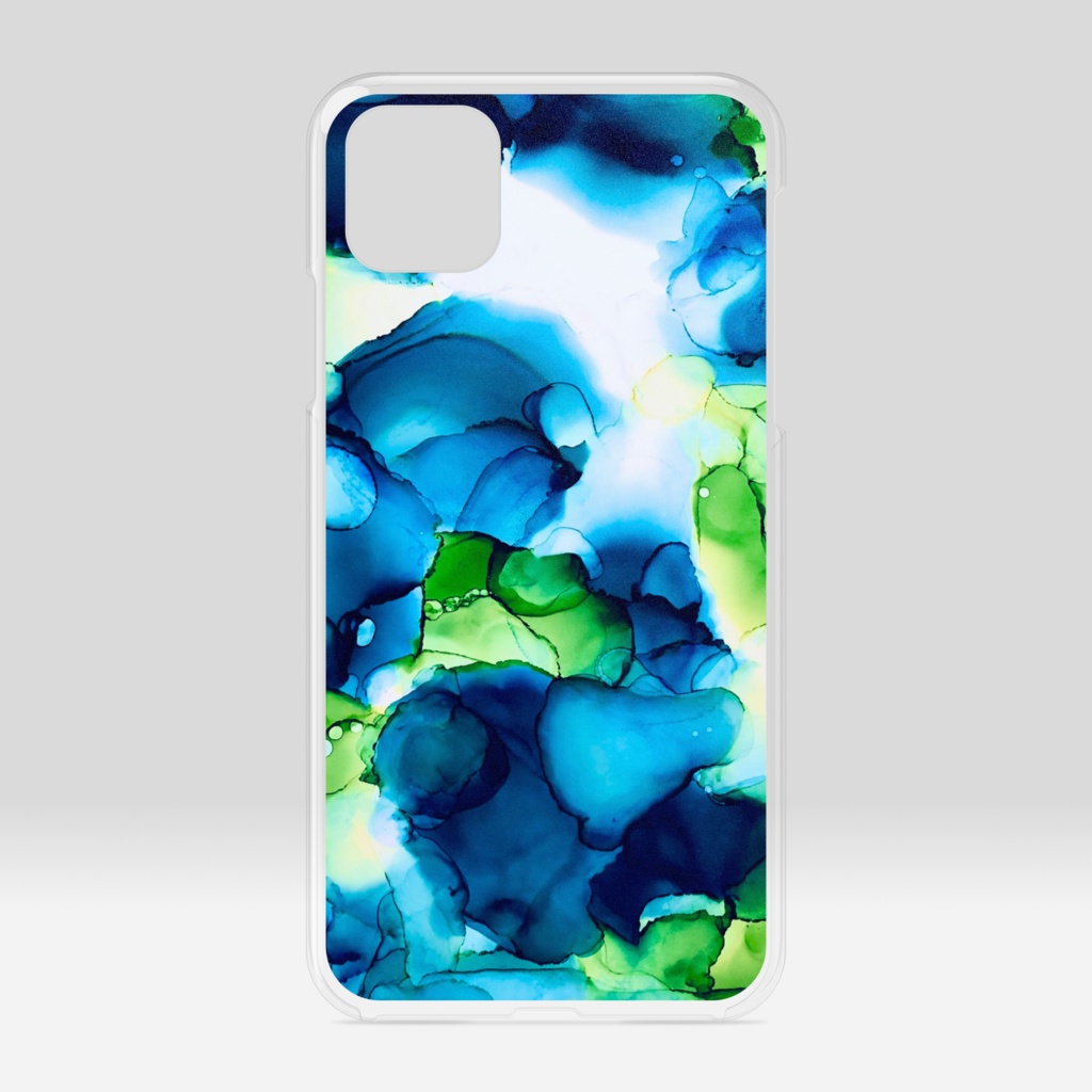 深緑(iPhone11ProMax)クリアケース・カバー