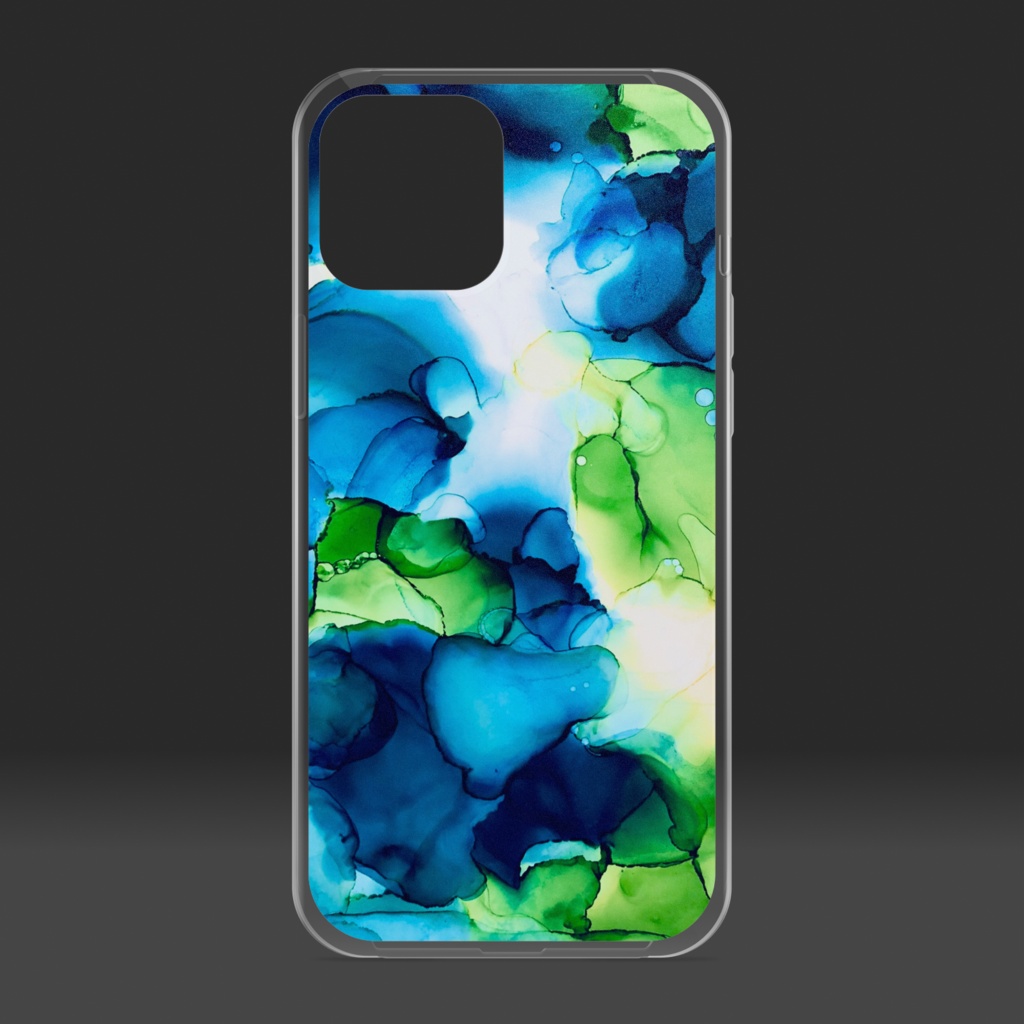 深緑(iPhone12ProMax)クリアケース・カバー