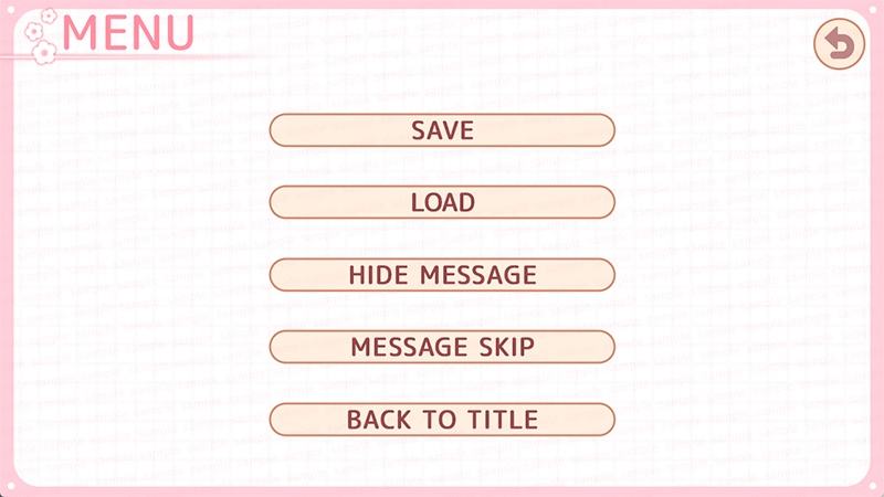 【ゲーム素材】学園・恋愛ADV向けUIセット ◇ 恋愛ゲームを彩る可愛いUI素材集 ◇