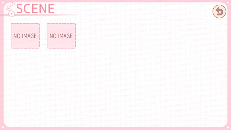 【ゲーム素材】学園・恋愛ADV向けUIセット ◇ 恋愛ゲームを彩る可愛いUI素材集 ◇