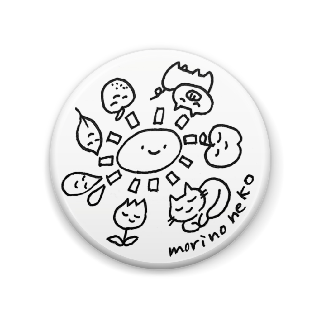 morinoneko缶バッチver⒈