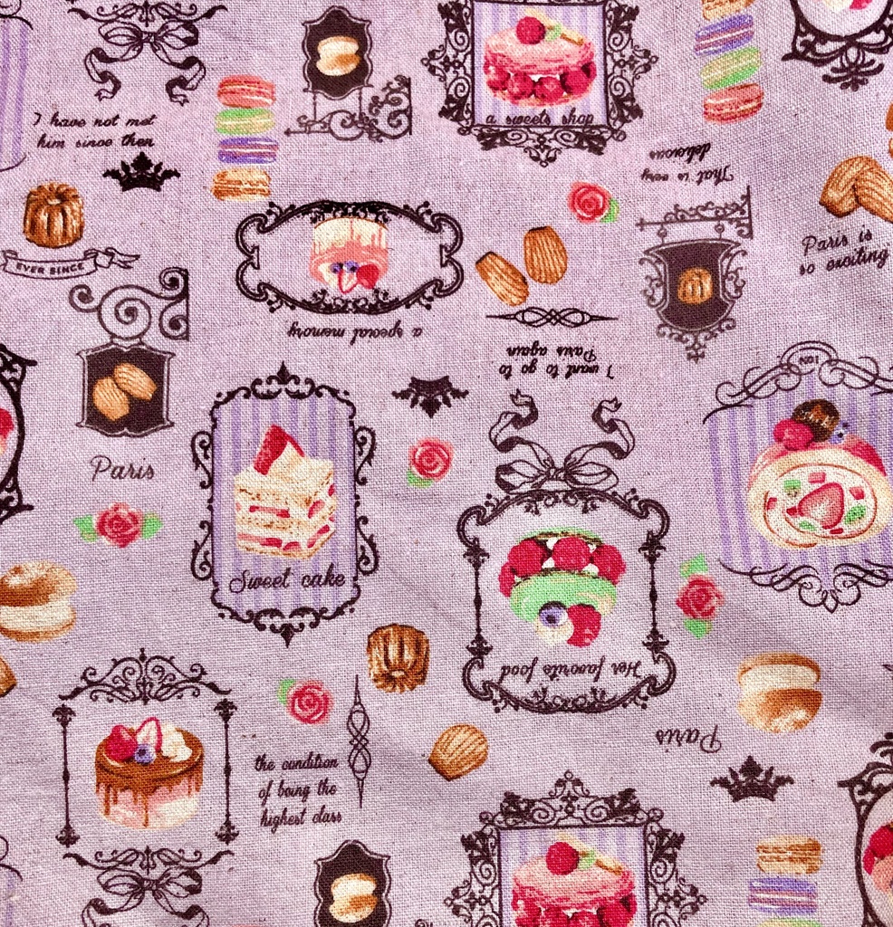 スイーツ柄ショルダートートバッグ