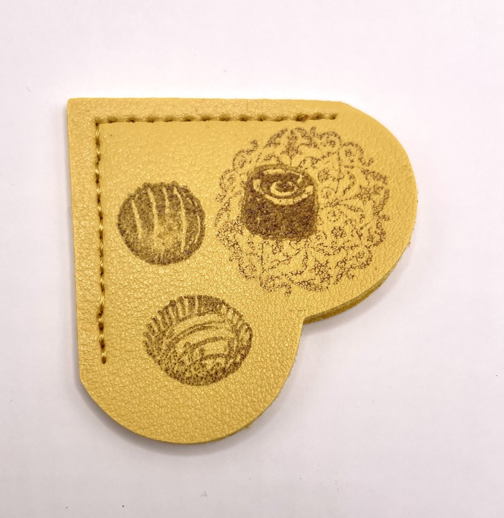 【B品】はさんで使えるブックマーク🔖チョコ🍫柄