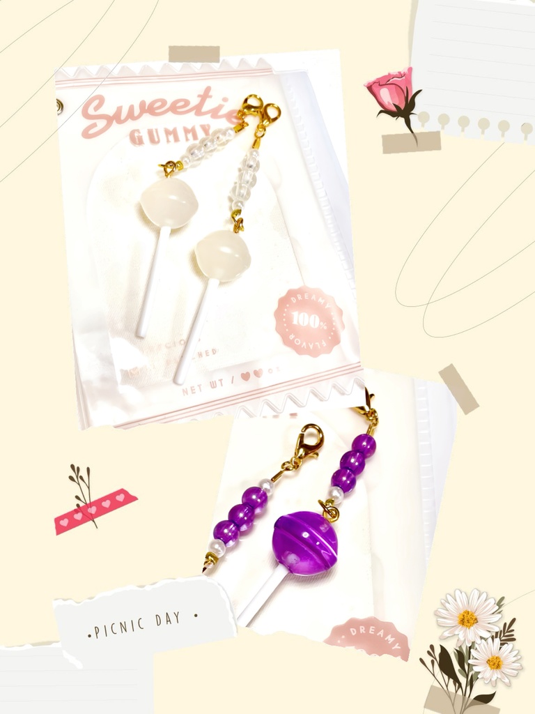 ロリポップキャンディキーホルダー🍭