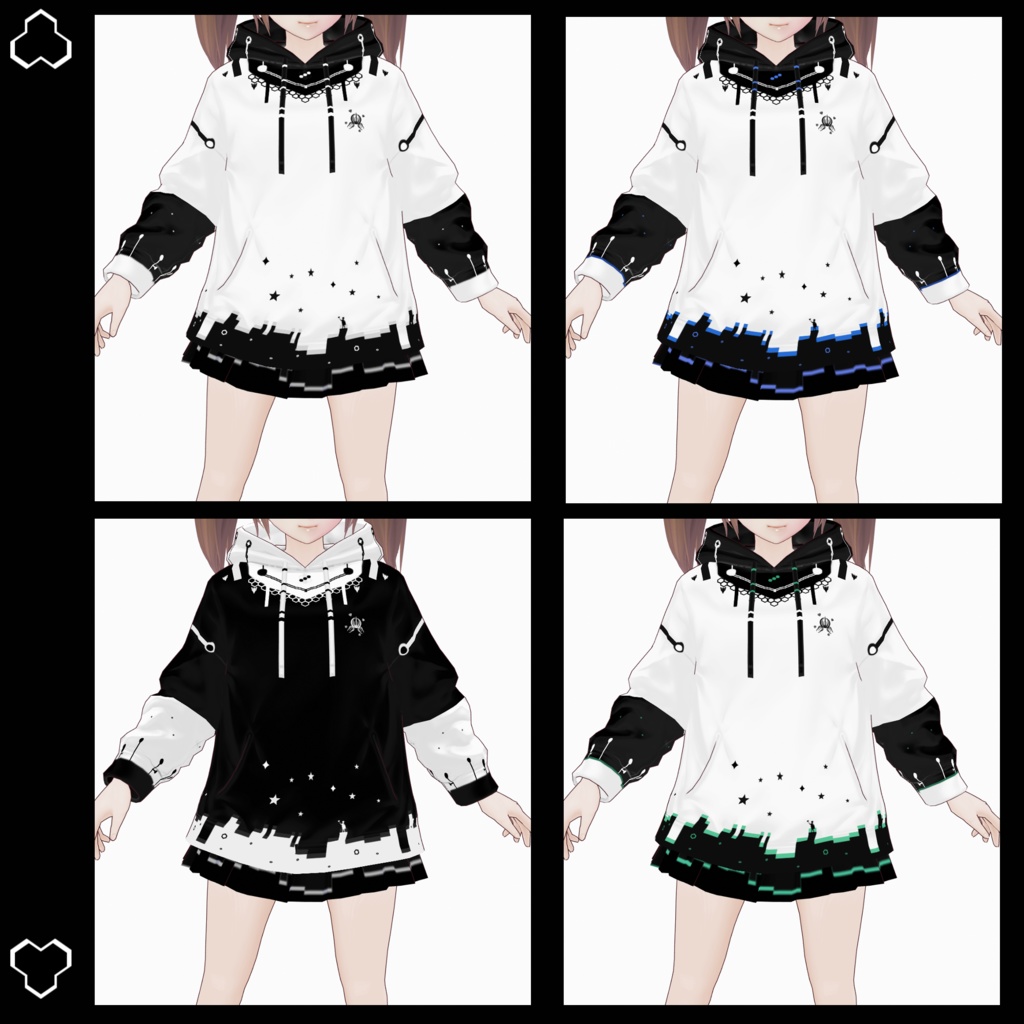 【vroid用】Parker Set EC-002 AM