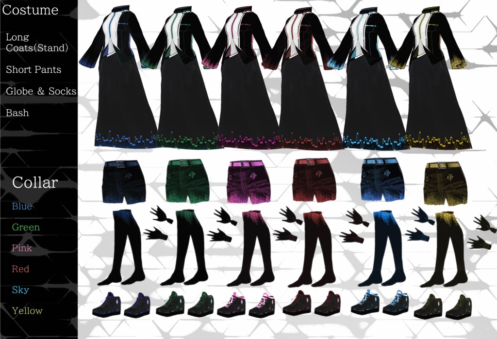 【Vroid Texture】EC-Digital Coat set