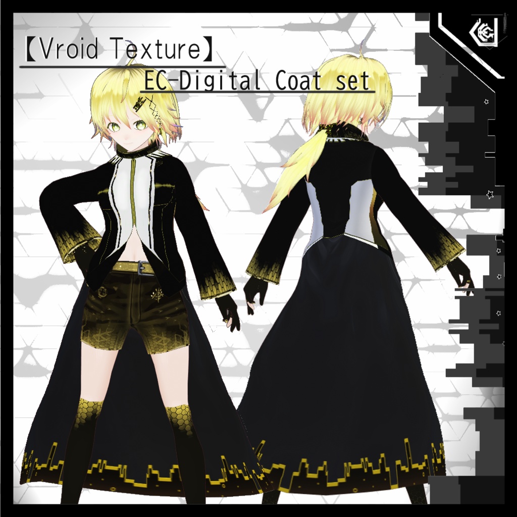 【Vroid Texture】EC-Digital Coat set