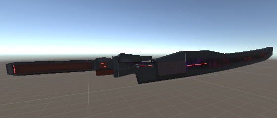 3Dオブジェクト「赤い刀」