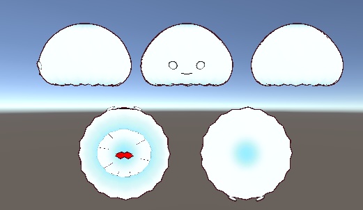 【元VRoid】らいとくらげ 帽子(Light KURAGE hat)