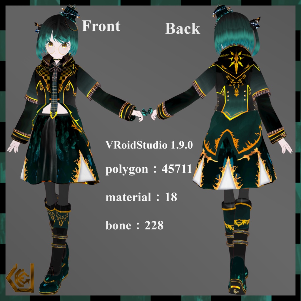 【VRoid model / VRM】A-meLia Chakram