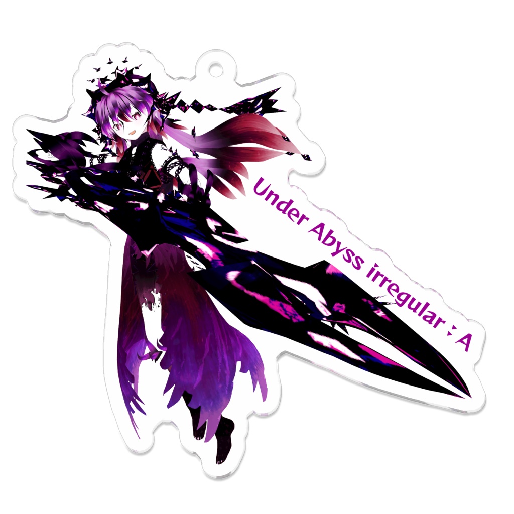 「Under Abyss irregular:A」アクリルキーホルダー