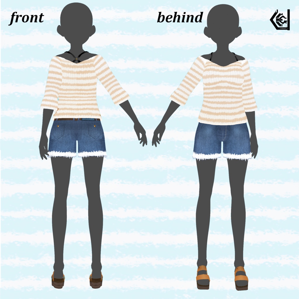 【VRoid Costumes】Summery clothes Color+6
