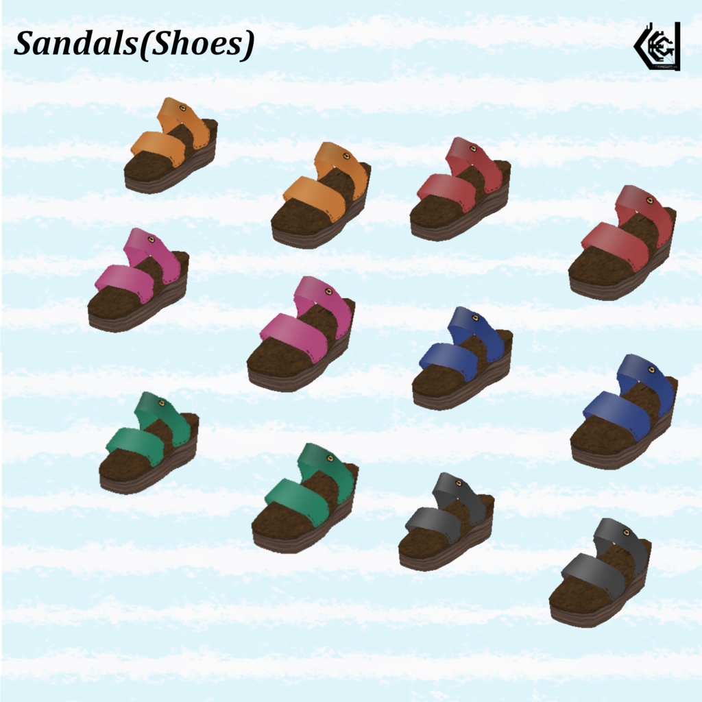 【VRoid Costumes】Summery clothes Color+6