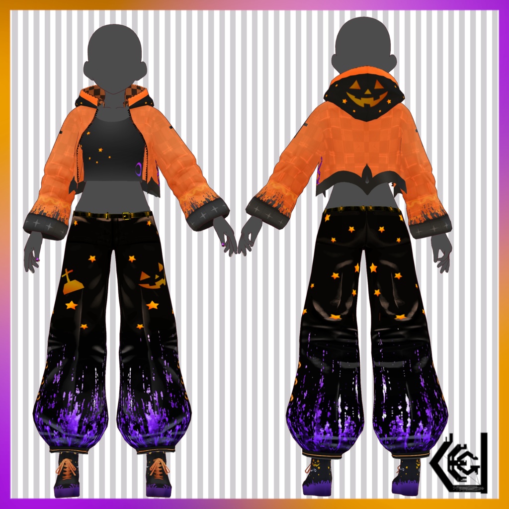 【Halloween clothing set】