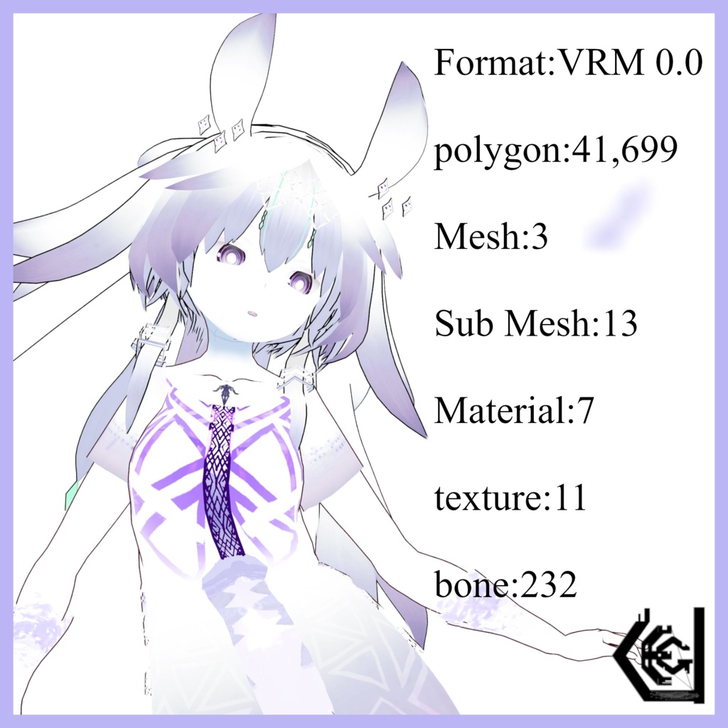 【VRoid Model】white Abyss Innocente Type-Clone