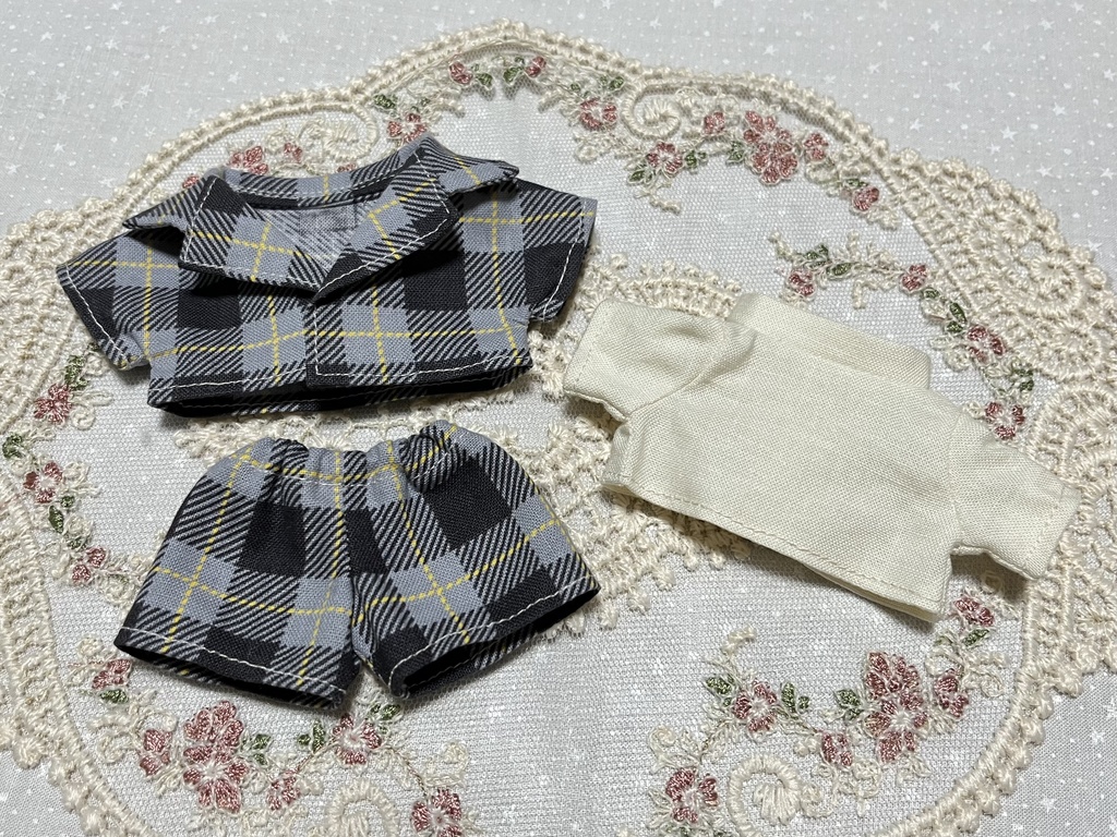 タータンチェック セットアップ