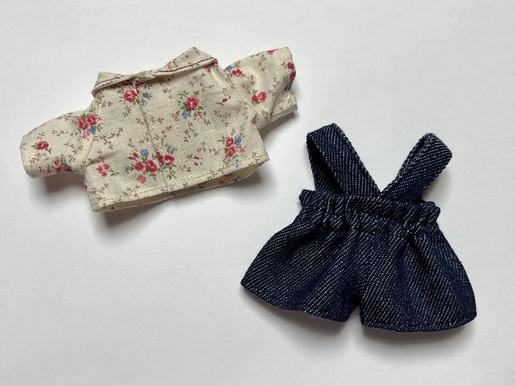 デニム×フラワー