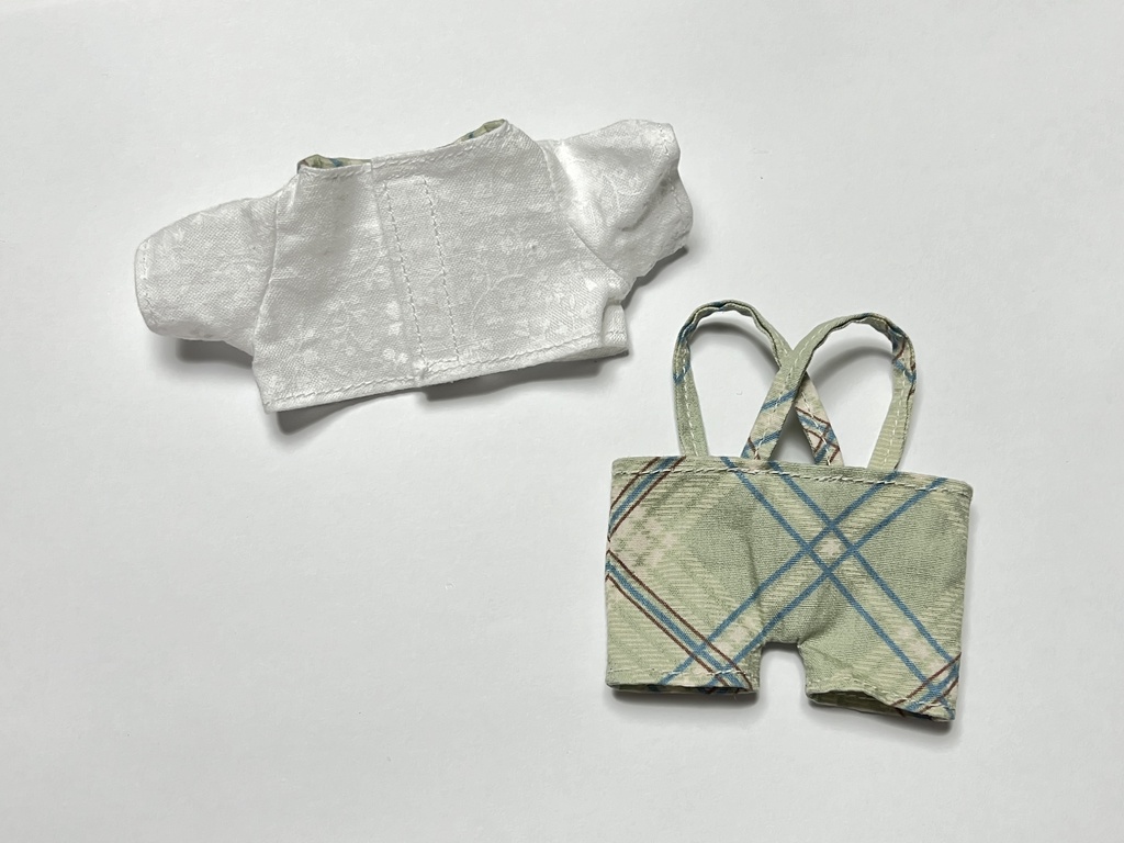 チェックズボン&シャツセット