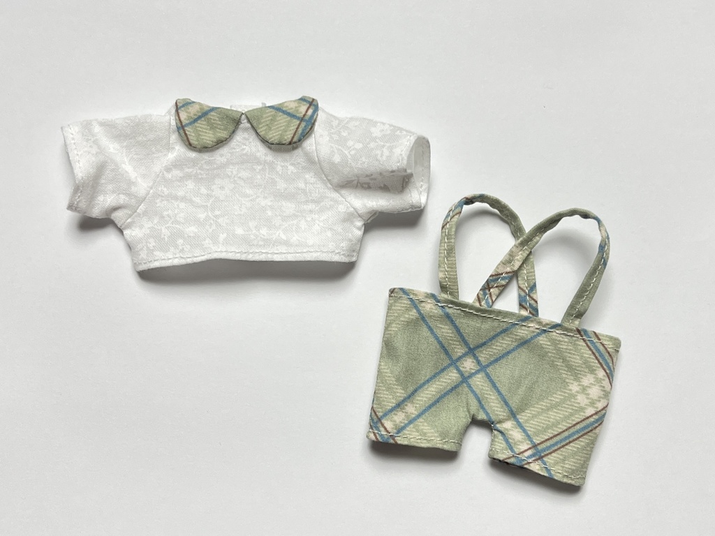 チェックズボン&シャツセット