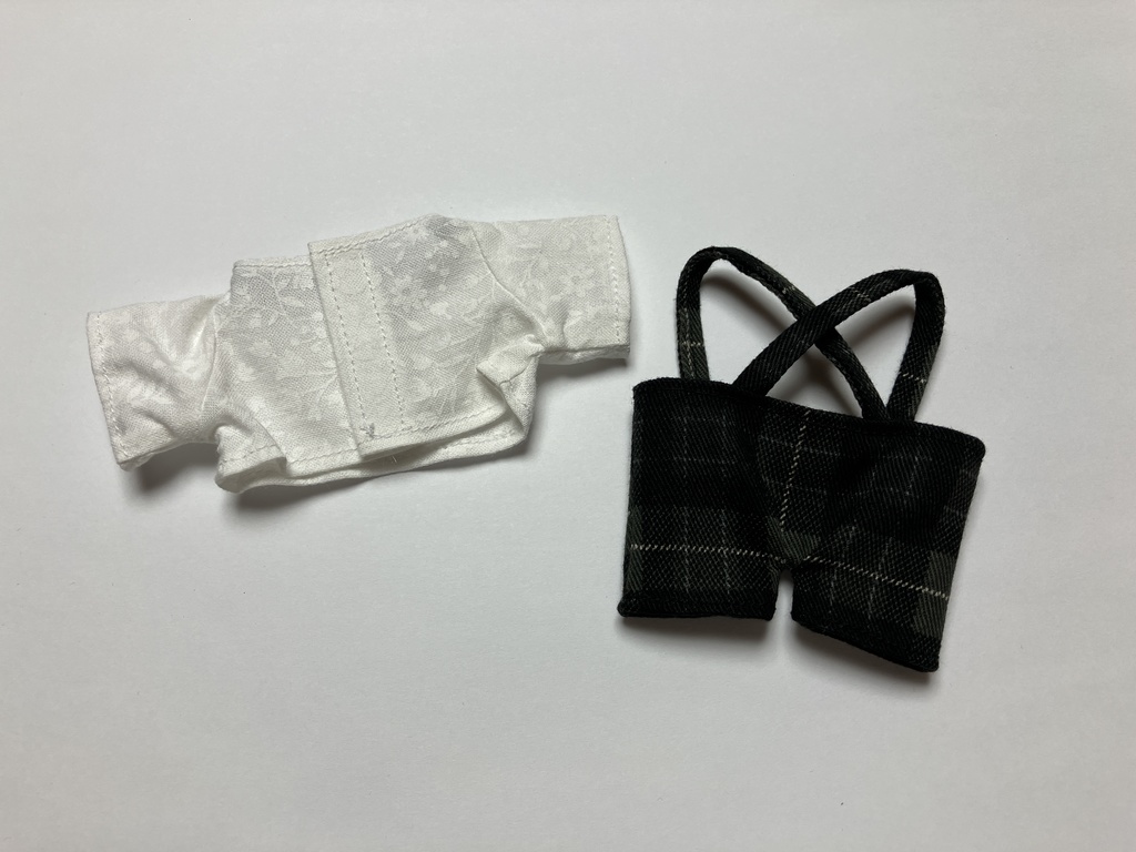 チェックズボン&シャツセット