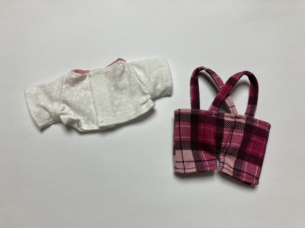 チェックズボン&シャツセット