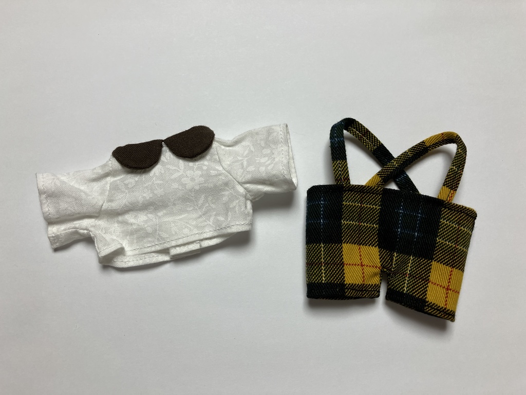 チェックズボン&シャツセット