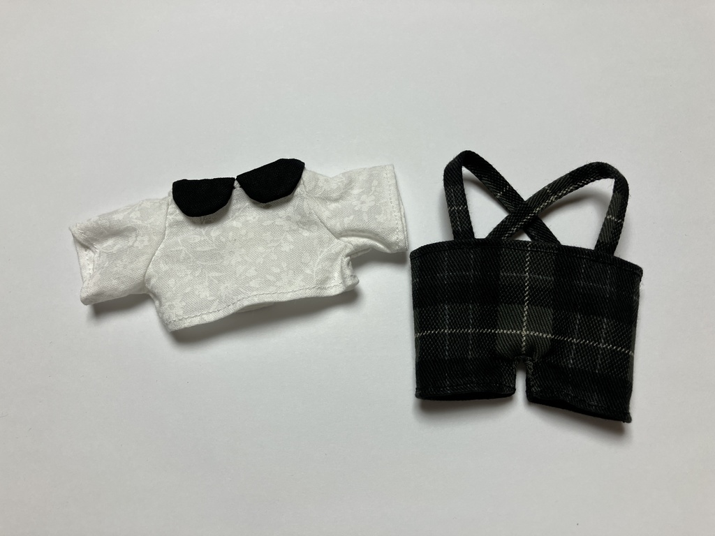 チェックズボン&シャツセット