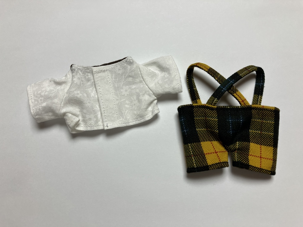 チェックズボン&シャツセット