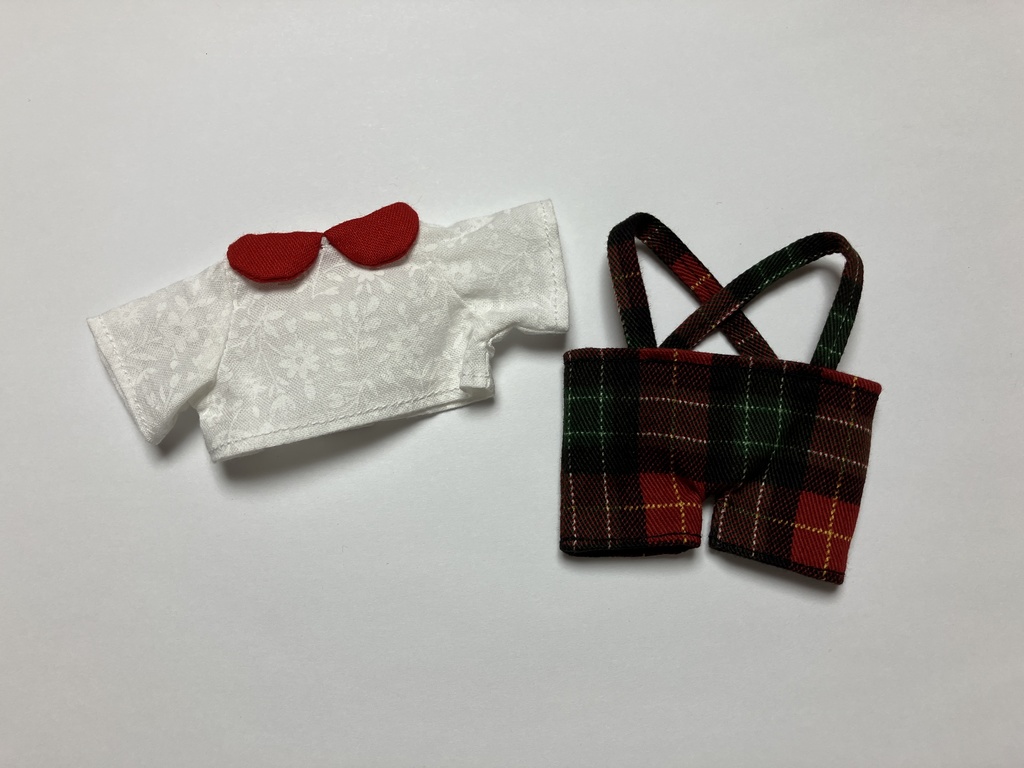 チェックズボン&シャツセット